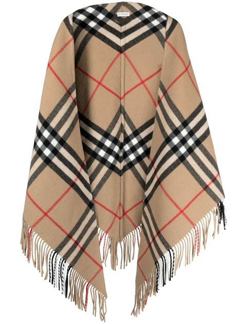 burberry check wool cap|burberry check cape.